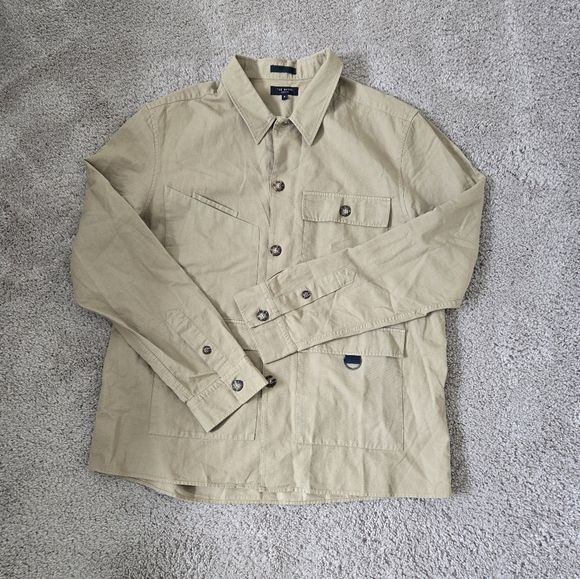 TED BAKER Bikee Multi Pockets Shacket Utility Cargo Military Safari Beige Size 5 - Picture 11 of 16